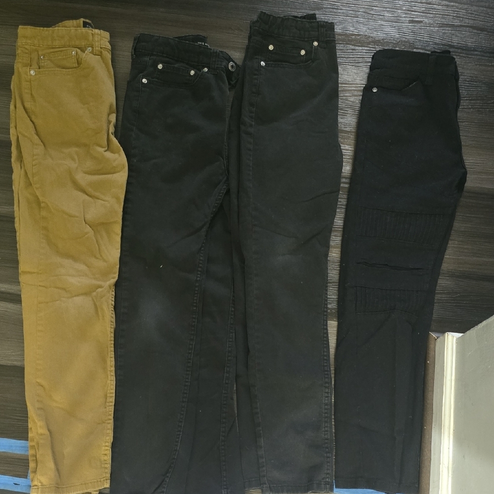 Kids' Black and Tan Pants Set and FORTNITE HOODIE